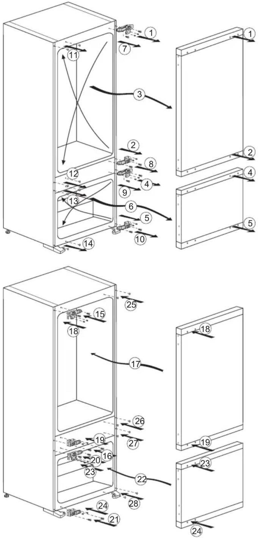 BEKO BCNA306E4FN - Türanschlag umkehren - 1