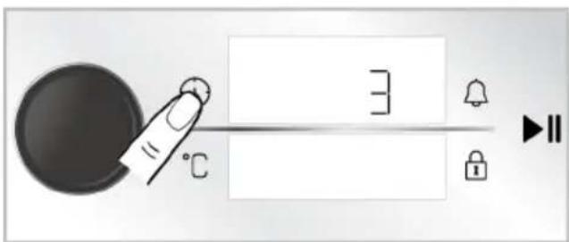 User interface screenshot showing a finger pointing at a blank input field with buttons and playback icons.