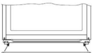 Pure technical line drawing of a mechanical component or bracket (no text or symbols).