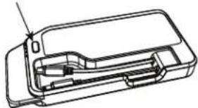 Technical line drawing of a mechanical device with internal components (no text or symbols)