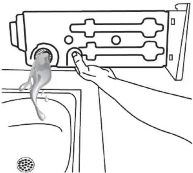 BEKO B5T68243WPB - Aby opróżnić zbiornik na wodę: - 2