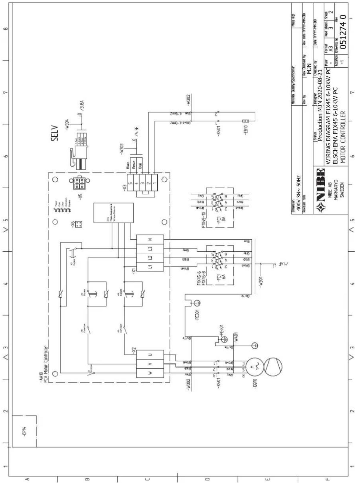 A -EP14 AA10 PCA Motor Controller SELV W V U X2 X1 X3 5 4 3 2 1 W302 -PE301 Brea Braa Gry F1X45-6 F1X45-8 FC1 6A Brea Braa Gry F1X45-10 FC1 8A Brea Braa Gry W301 -WE303 -3.8A -3.4E -3.2E -3.0E -2.8E -2.6E -2.4E -2.2E -2.0E -1.8E -1.6E -1.4E -1.2E -1.0E -0.8E -0.6E -0.4E -0.2E -0.0E +1 +7 1 2 3 4 5 6…