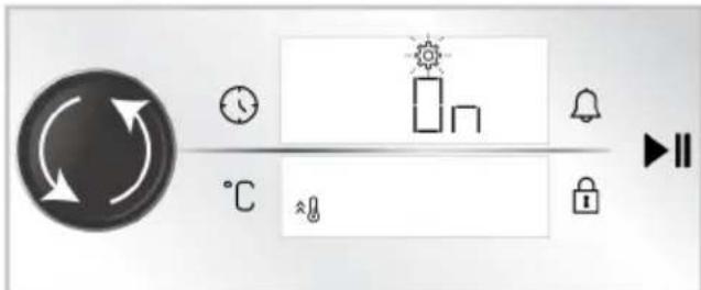 User interface control panel with clock, refresh, weather icons, and playback controls.