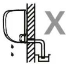 Simple line drawing of a door and wall junction with a cross symbol (no text or labels).