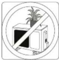 Symbolic illustration of a potted plant inside a crossed-out box, enclosed in a circle (no text or symbols)