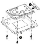 GIGABYTE GB-BRR7H-4700 - D) BRIX s Support Additional SATA 6Gbps HDD: How to Install 2.5" HDD - 3