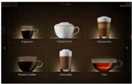 11:32 2018/06-06 Espresso Cappuccino Chocaine Brewed Coffee Chocolate Tea