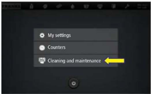 My settings Counters Cleaning and maintenance
