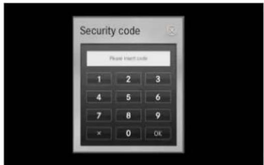 Security code Please Print code 1 2 3 4 5 6 7 8 9 × 0 OK
