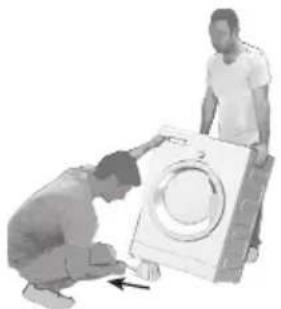 BEKO WUE 6512 BA - Demontarea ranforsării ambalajului (Dacă produsul are) - 1