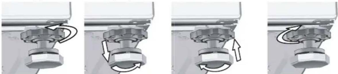 BEKO WUE 6512 BA - Reglarea picioarelor - 2