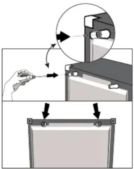 BEKO RCNE366E60ZXBN - Kunststoffkeile anbringen - 1