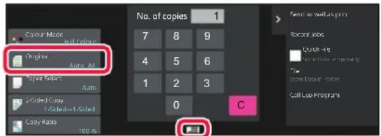 Colour Mode: Roll Color. Originals: Auto - Ad. Type Copy: Auto. 2-Sided Copy: 2-Sided-Off-Sided. Copy Ratio: 100%. No. of copies: 1. Keypad: 7 8 9 / 4 5 6 / 1 2 3 / 0 / C. General as well as print. Recent jobs. Quick to. Show the image property. True. Score Data in color. Call Loop Program
