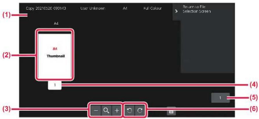 (1) Copy 20210520 093143 User Unknown A4 Full Colour Return to File Selection Screen A4 A4 Thumbnail 1 (2) (3) - + - 1 (4) (5) (6)