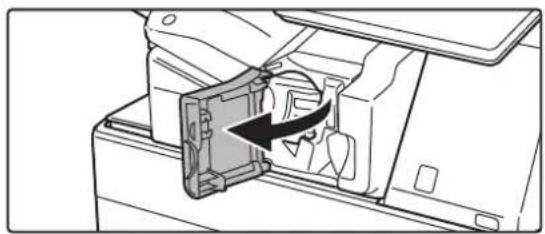 Diagram of a mechanical component with an arrow indicating direction, showing internal components without any text or symbols.