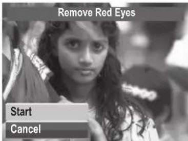 Remove Red Eyes Start Cancel
