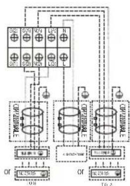 graph TD A["Power Supply"] --> B["Component 1"] A --> C["Component 2"] A --> D["Component 3"] B --> E["U8"] C --> F["TO A"] D --> G["T1"] H["External Circuit"] --> I["Output U8"] H --> J["Output TO A"]