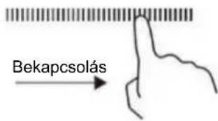 Simple line drawing of a hand holding a string (no text or symbols)