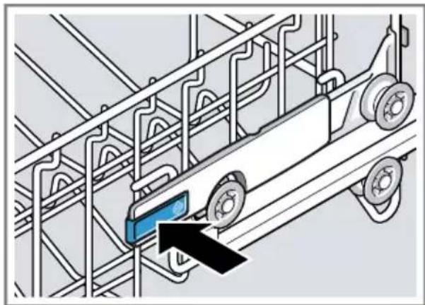 BOSCH SPS4HMI49E - Ρύθμιση του επάνω καλαθιού σκευών με τους πλαϊνούς μοχλούς - 1