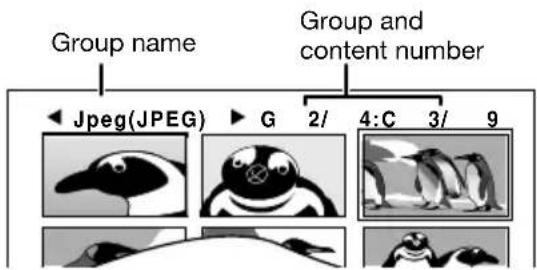 Group name, Group and content number: Jpeg(JPEG) G 2/4: C 3/9