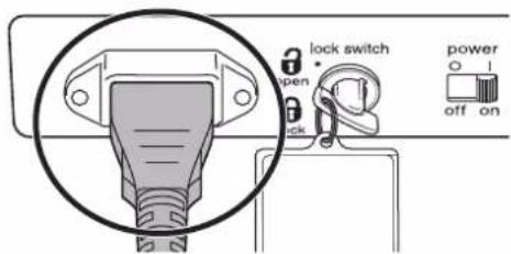 lock switch open power o l off on