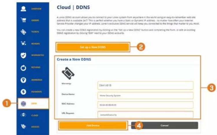 Lorex N863A63BG - ÉTAPE 4 : S'inscrire à un compte DDNS - 1