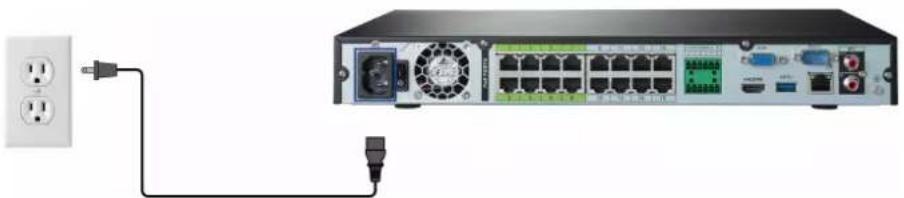 Lorex N884A64B - ÉTAPE 5 : Connexion de l'adaptateur d'alimentation - 1