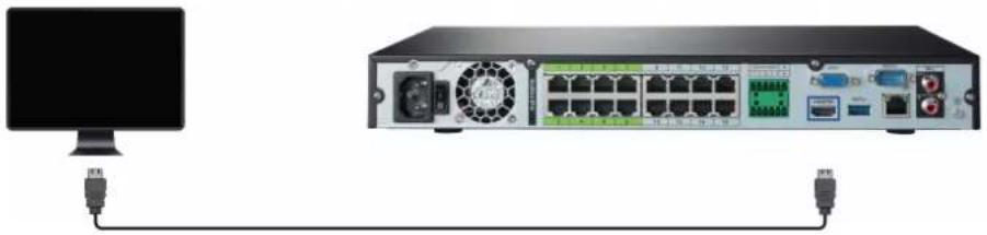 Lorex N884A64B - ÉTAPE 4 : Connexion d'un moniteur - 1