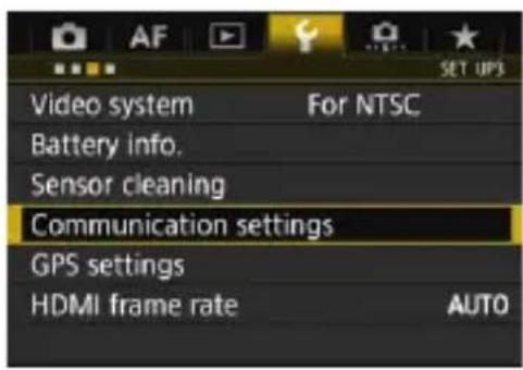 Video system: For NTSC. Battery info. Sensor cleaning. Communication settings. GPS settings. HDMI frame rate: AUTO