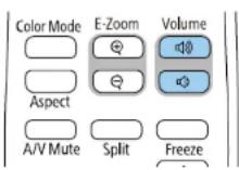 EPSON EB-L265F - Contrôle du volume à l'aide des boutons de volume - 2