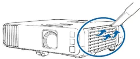 EPSON EB-L265F - Nettoyage du filtre à air et des grilles d'aération - 3