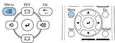 Menu H/V Esc Menu User Esc Default