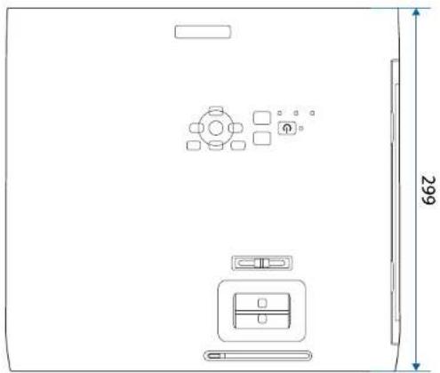 EPSON EB-L265F - Dimensions externes - 1