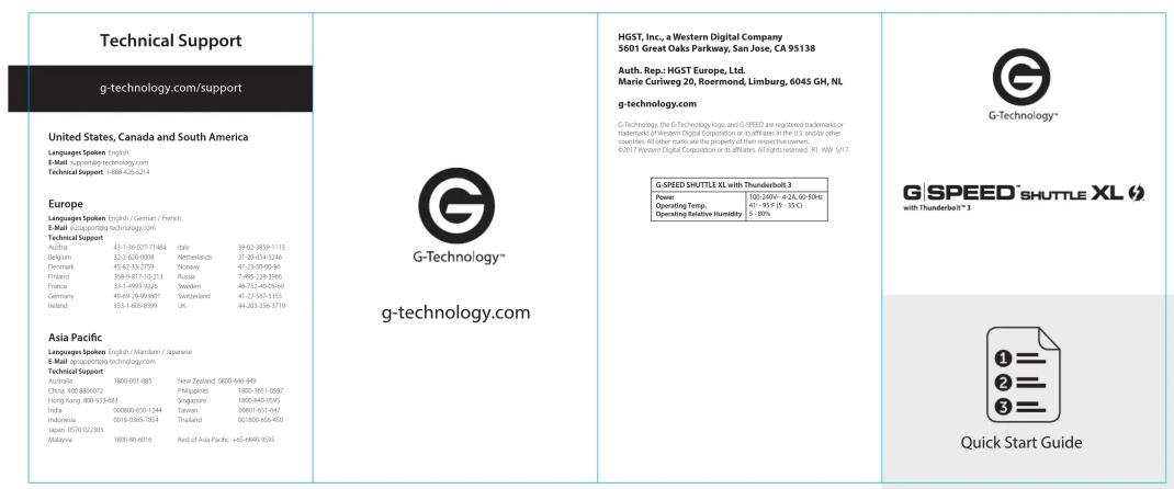 G-TECHNOLOGY SPEED SHUTTLE XL with Thunderbolt 3 - 1