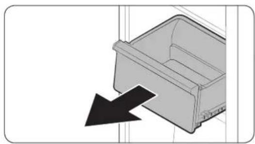 SAMSUNG RB38C7B5C22 - Lokeron poistaminen - 1