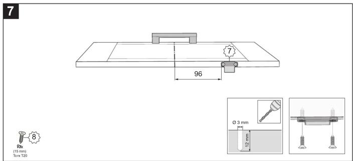 7 8 96 Ø 3 mm 12 mm Ø90 (15 mm) Torx T20
