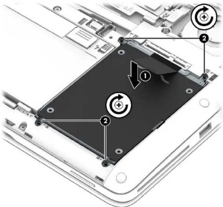 HP EliteBook 720 G1 - Installation d'un disque dur - 1