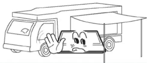 Cartoon illustration of a smiling car with a hand waving, next to a vehicle with a roof and canopy (no text or symbols)