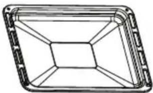 Pure geometric diagram of a rectangular frame with internal grid lines (no text or symbols).