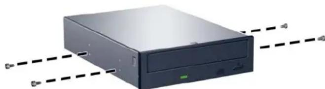 HP MultiSeat MS6000 - Installation d'une unité optique dans le compartiment d'unité 5,25 pouces - 1