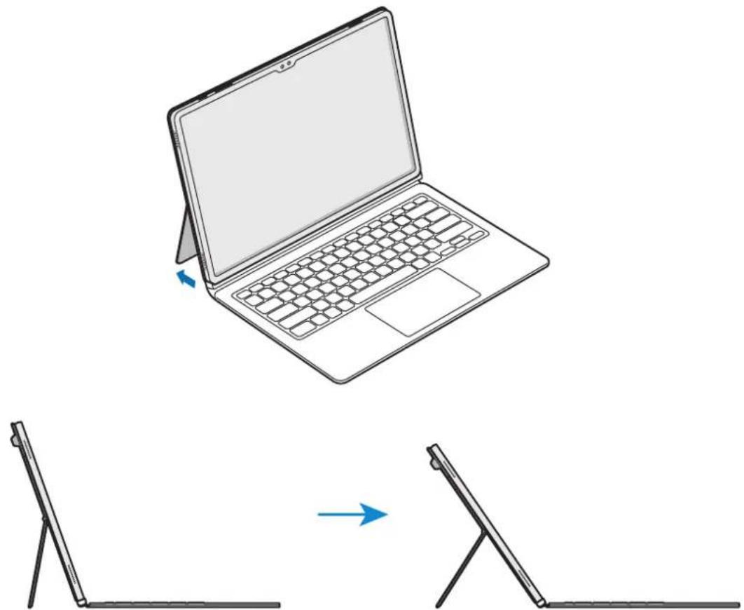 SAMSUNG EF-DX910 - Ajustar o ângulo do tablet (EF-DX715, EF-DX815, EF-DX915) - 1