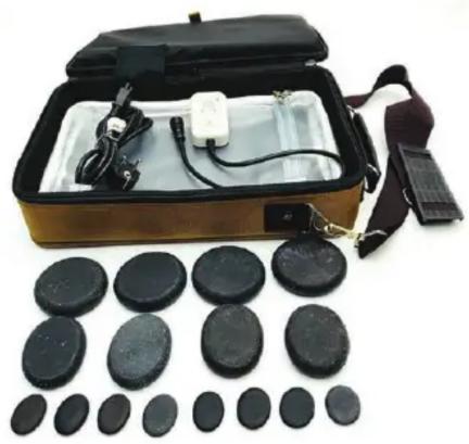 SereneLife PSLMSGST40 - Portable Hot Stone Massage Kit - 1