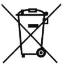 Symbol of a trash bin crossed out by two diagonal lines (no text or numbers present)