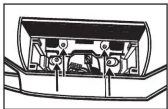 Cross-sectional diagram of a vehicle showing internal components and airflow direction (no text or labels)