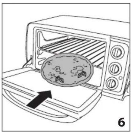 Line drawing of a microwave oven with a food item inside, showing no text or symbols.