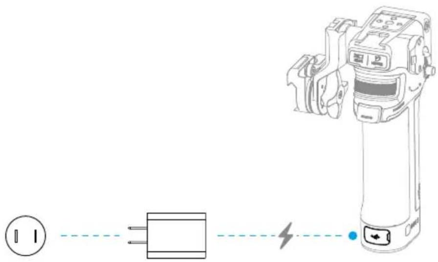Diagram showing a digital camera connected to a power plug and a terminal device, with no visible text or symbols.