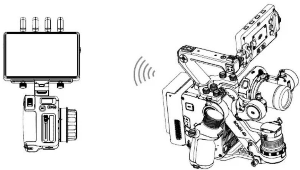 Technical line drawing of a camera module and its internal components, showing no text or symbols.