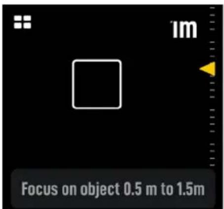 lm. Focus on object 0.5 m to 1.5m.