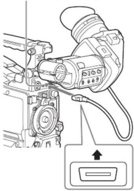 Technical line drawing of a camera assembly with no visible text or symbols
