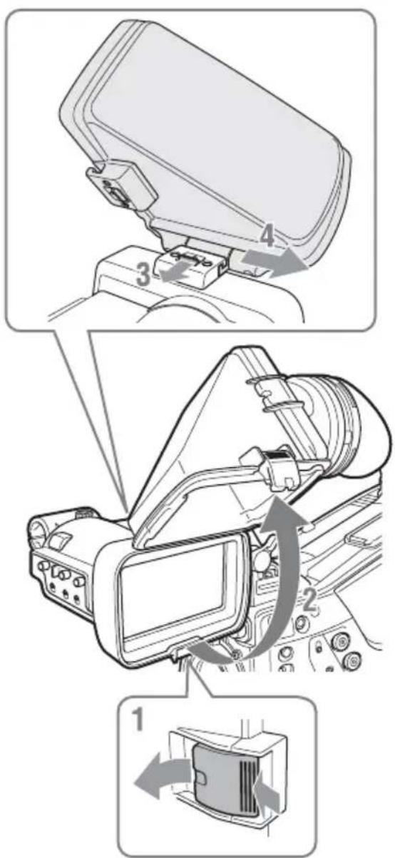 SONY CBK-VF02 - Desmontaje del cilindro del visor - 1